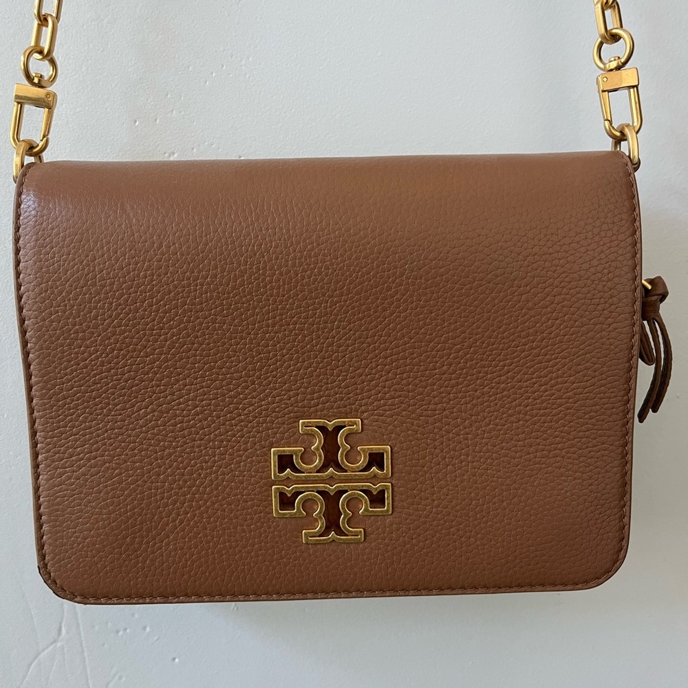 Tory Burch Brown Leather Crossbody Bag - Picture 2 of 3